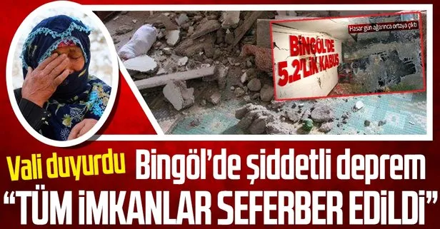 Bingöl’deki 5.2’lik depremin ardından Vali Kadir Ekinci’den açıklama: Sadece taş binalarda hasar mevcut