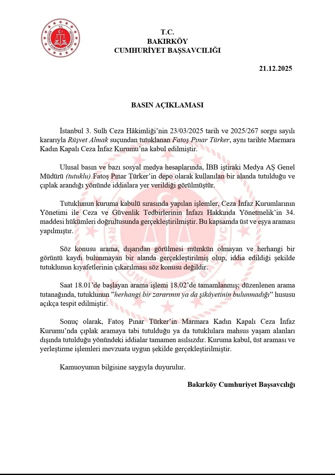 icisleri-bakanligi-duyurdu-fatos-pinar-turkerin-ciplak-arama-iddialari-sonrasi-sorusturma-baslatildi-1781261760163.jpeg İçişleri Bakanlığı duyurdu: Fatoş Pınar Türker'in "çıplak arama" iddiaları sonrası soruşturma başlatıldı-2