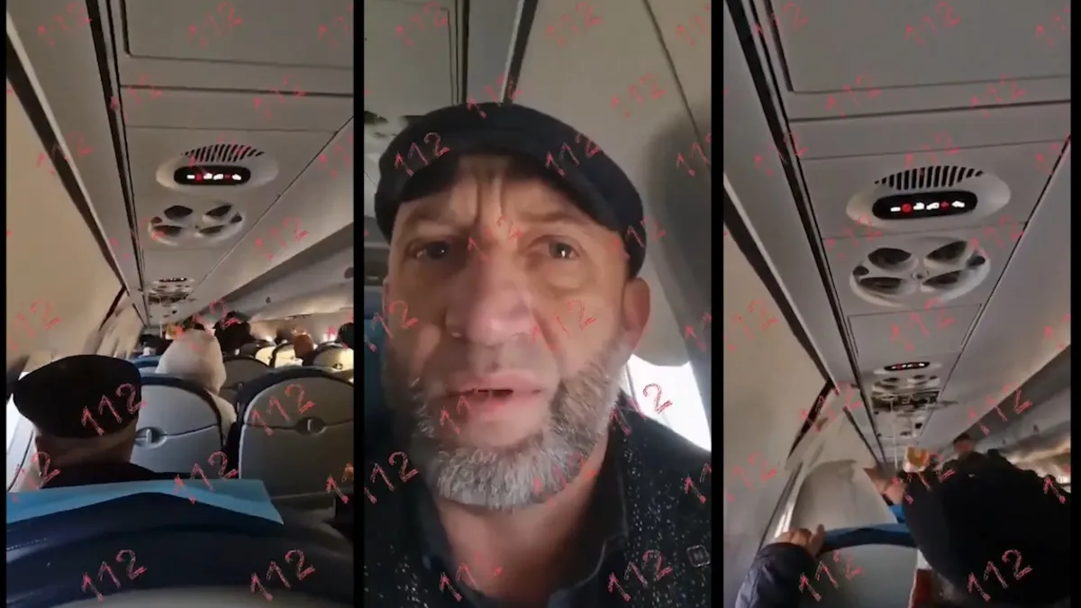Düşen uçakta son görüntü: ''Kelime-i şehadet'' getiren yolcu kamerada!