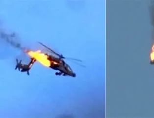 Suudi Arabistan'a ait helikopter füzeyle vuruldu!