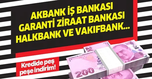 21 Şubat bireysel, taşıt ve konut kredi faiz oranı Akbank, İş bankası Garanti, Ziraat Bankası, Halkbank ve Vakıfbank...