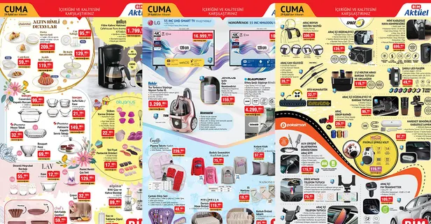 Arabası olanlar BİM'e koşsun! 29 Eylül BİM aktüel ürünler kataloğu! Telefon tutucu 69 TL, araç kiti 179 TL, kablosuz lamba 97 TL indirimde