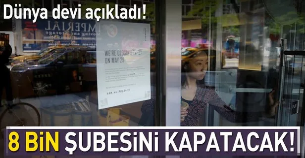8 bin şubesini kapatacak!