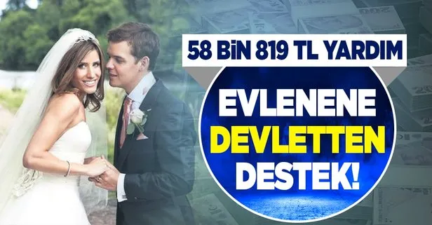 Evlenene 58 bin 819 TL