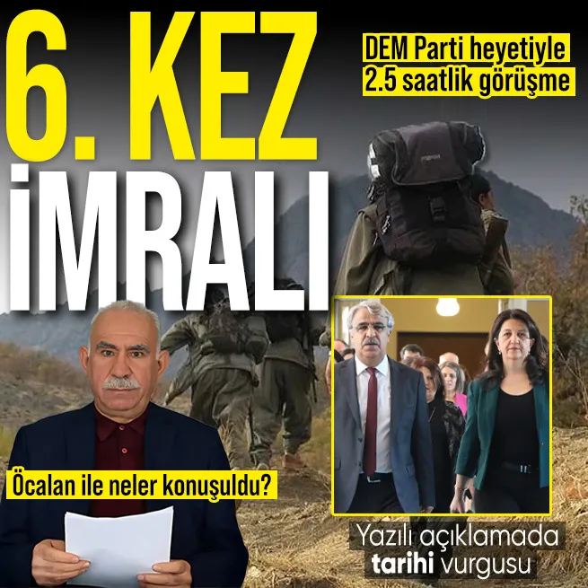 PKKnın silah bırakması öncesi DEM Parti 6. kez İmralıya gitti! Yazılı açıklama geldi: Cumhurbaşkanı ile görüşme tarihi nitelikte
