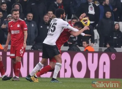 Beşiktaş-Sivasspor maçına bu görüntüler damgasını vurdu! Fatih Aksoy ve Elneny...