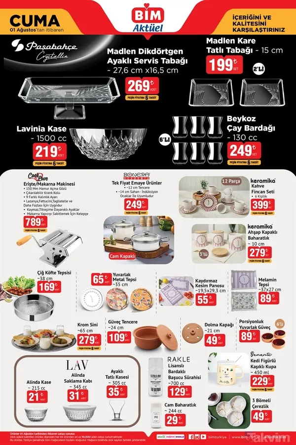 🥗 Pratik Mutfak Gereçleri 💧 Mottolu Matara – 99 Tl 🧴 Ayarlanabilir Büyük Süzgeç – 459 Tl 🔪 Solingen Tırtıklı Mutfak Bıçağı – 109 Tl 🧅 Pratik İpili...