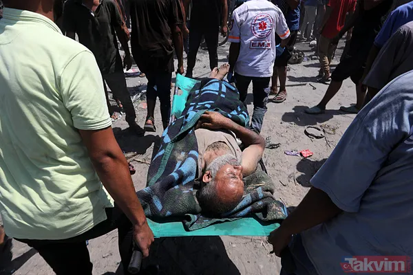 Soykırımcı İsrail alçak saldırısı sonrası El Mevasi'deki yıkım böyle görüntülendi! İşte kare kare vahşet - 37