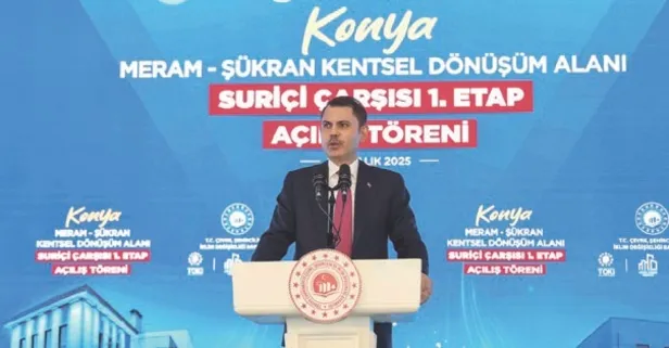 Suriçi Çarşısı Birinci Etap'ın açılışı Bakan Kurum'un katılımıyla gerçekleşti