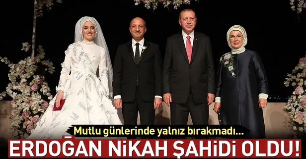 Son dakika: Cumhurbaşkanı Erdoğan ile TBMM Başkanı Yıldırım, düğüne katıldı