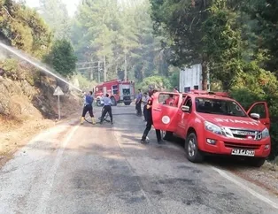 TSK’dan çalışmalara destek! Mehmetçik yangın bölgesinde