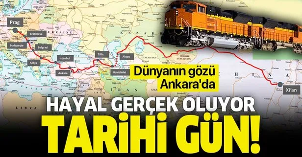 ‘Orta koridor’ ticareti başladı! Çin’den gelen tren Marmaray’dan bugün geçecek