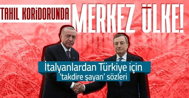 İtalya Başbakanı Draghi’den Türkiye’ye övgü dolu sözler: Karadeniz’deki tahıl koridorunda takdire şayan bir merkezi rolde