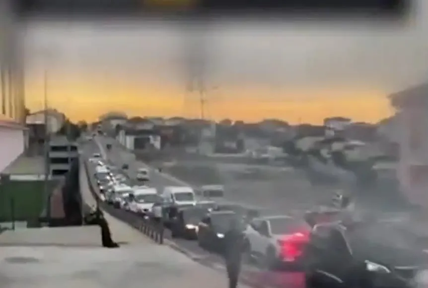 Düğün konvoyundakiler yakalandı!