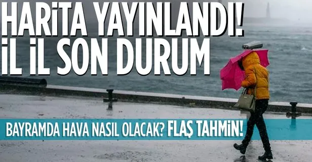 HAVA DURUMU | Ramazan bayramında hava nasıl olacak? Meteorolojiden flaş tahmin! Harita yayınlandı | 1-5 Mayıs 2022