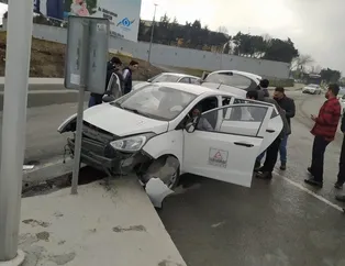 Direksiyon sınavında ortalığı birbirine kattı: 3 yaralı