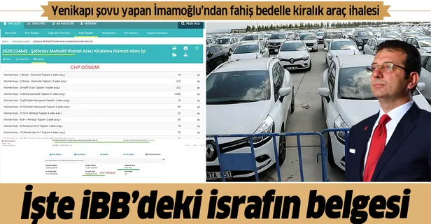 AK Parti'ye "israf yaptı" diye iftira atan CHP'li Ekrem İmamoğlu'nun israfı belgelendi