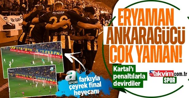 Ziraat Türkiye Kupası’nda Beşiktaş’ı deviren Ankaragücü çeyrek finale yükseldi