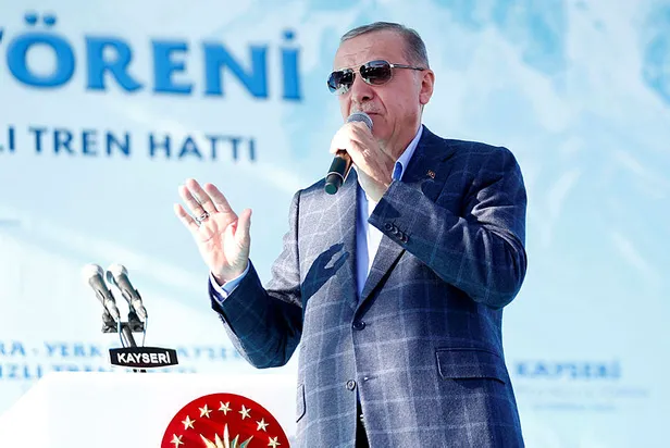 Başkan Erdoğan Kayseri'de! Ankara-Yerköy-Kayseri Hızlı Tren Hattı'nın temeli atıldı! Muhalefete salvolar: Onlar anca sökülen musluğu takarlar-3