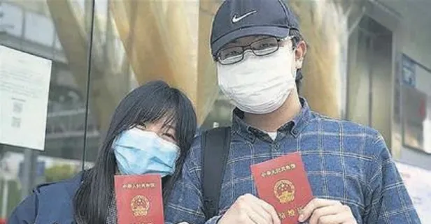 Coronavirüsün ilk çıktığı yer olan Vuhan’da evlilik telaşı! Başvurular yüzde 300 arttı...