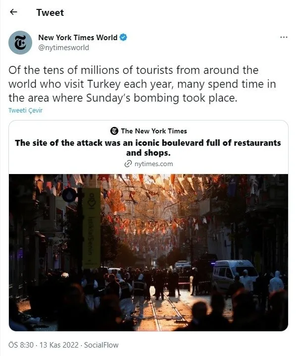 Son dakika: Dışişleri Bakanı Mevlüt Çavuşoğlu'ndan New York Times'ın turizm haberine sert tepki-3