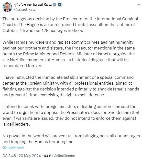 Son dakika: Lahey'den Netanyahu adımı! İsrail Başbakanı için tutuklama talep edildi: Soykırımcı Katz nefret kustu| Biden kararı reddetti-2