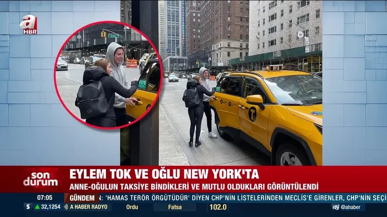 Kemerburgaz'da Oğuz Murat Acı'yı öldürüp ülkeden firar eden Eylem Tok ile katil oğlu Timur Cihantimur New York'ta görüntülendi!