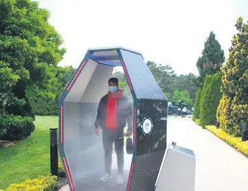 Dezenfekte için kabin yaptılar