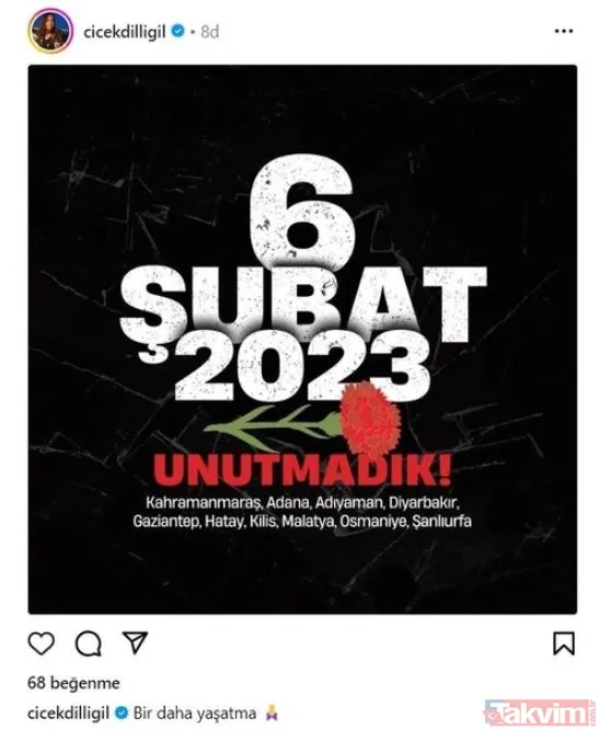 Ünlülerden 6 Şubat paylaşımları: Unutmadık, unutmayacağız! Alişan, Esra Erol, Demet Akalın, Pınar Altuğ, Özge Törer, Burak Özçivit... - 9