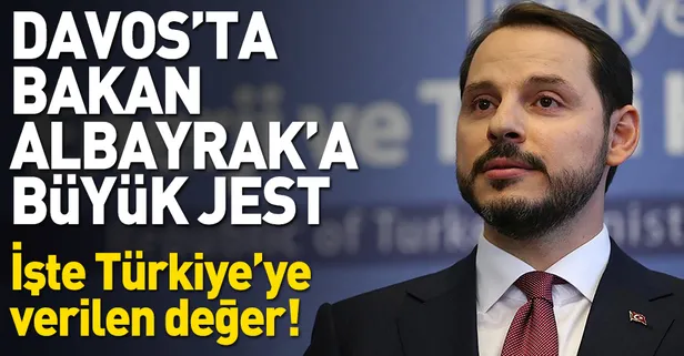 Davos’ta Prof. Dr. Klaus Schwab’tan Bakan Albayrak’a jest