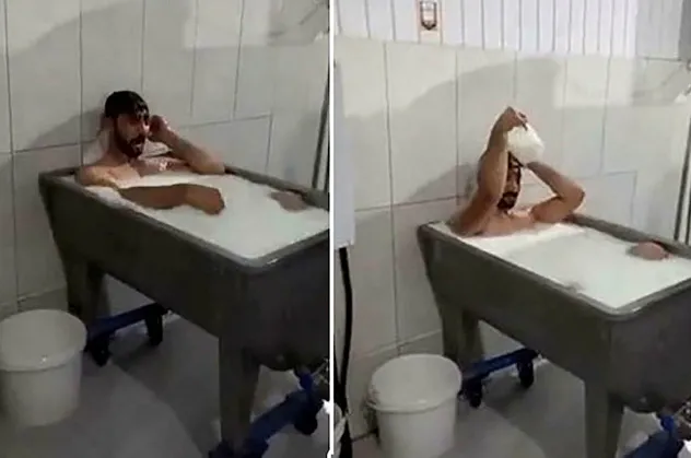 Türkiye'nin konuştuğu "süt banyosu" olayında skandal savunma: İç çamaşırlarımla girdim