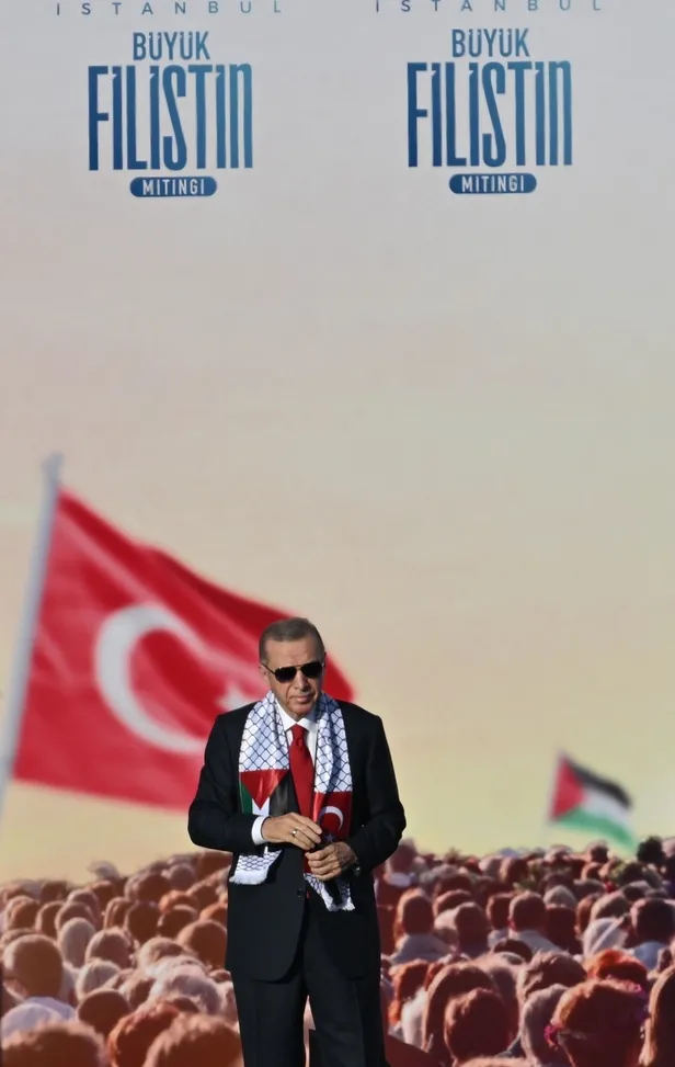 Türkiye kıyamda dünyanın gözü İstanbul’da! Başkan Erdoğan Tel Aviv’e rest çekti: Büyük Filistin mitingi dört bir yanda takip ediliyor-1