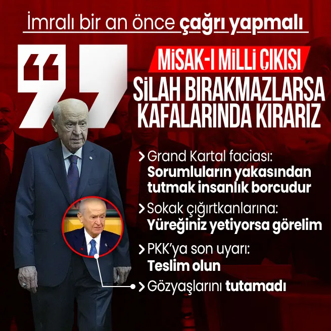 MHP lideri Bahçeliden İmralı çıkışı: Beklenen çağrı bir an evvel açıklanmalı
