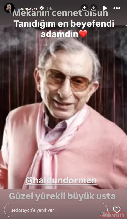 Haldun Dormen’e en acı veda! Duayen sanatçı 97 yaşında hayata gözlerini yumdu: Ünlülerden hüzne boğan taziye mesajları - 15