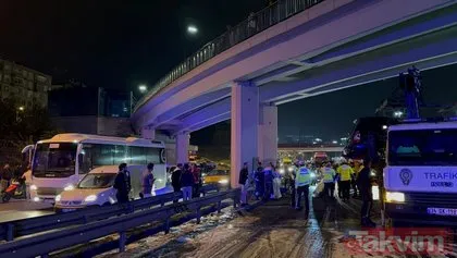İstanbul Merter’de makas terörü can aldı! Bariyerlere çarpan cip alev aldı: 1 ölü, 3 ağır yaralı