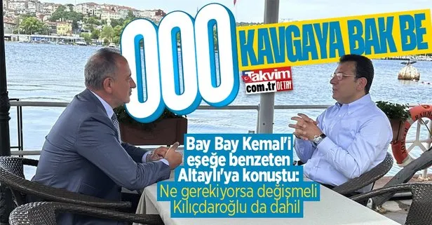 Kavga fena! Ekrem İmamoğlu, Kemal Kılıçdaroğlu’nu Merzifon eşeğine benzeten Fatih Altaylı’ya konuştu: Gerekiyorsa o da değişmeli