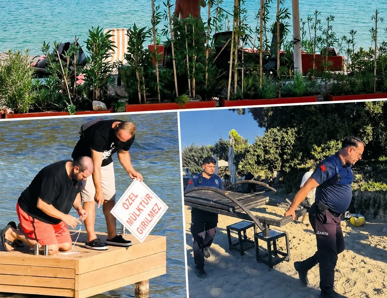 Ünlüsü bitti, iş adamı başladı! Çeşme’de özel plaj oyunu bozuldu