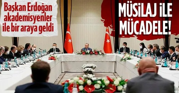 Son dakika: Müsilajla mücadele kapsamında Başkan Erdoğan akademisyenlerle görüştü