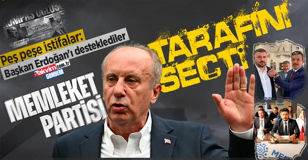 Muharrem İnce'ye kurulan FETÖ işi kaset kumpası sonrası Memleket Partisi milletvekili adaylarından AK Parti ve Başkan Erdoğan'a destek