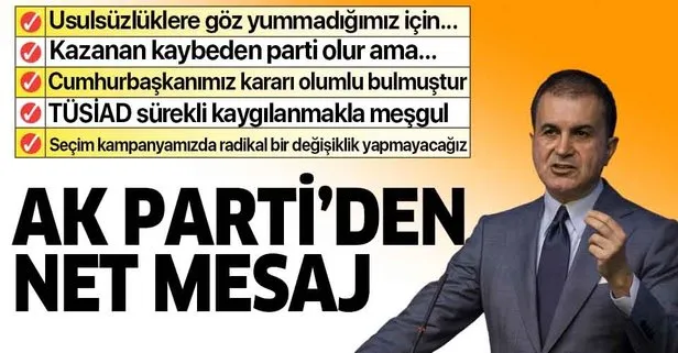 Son dakika... AK Parti MYK sonrası Ömer Çelik’ten kritik açıklamalar