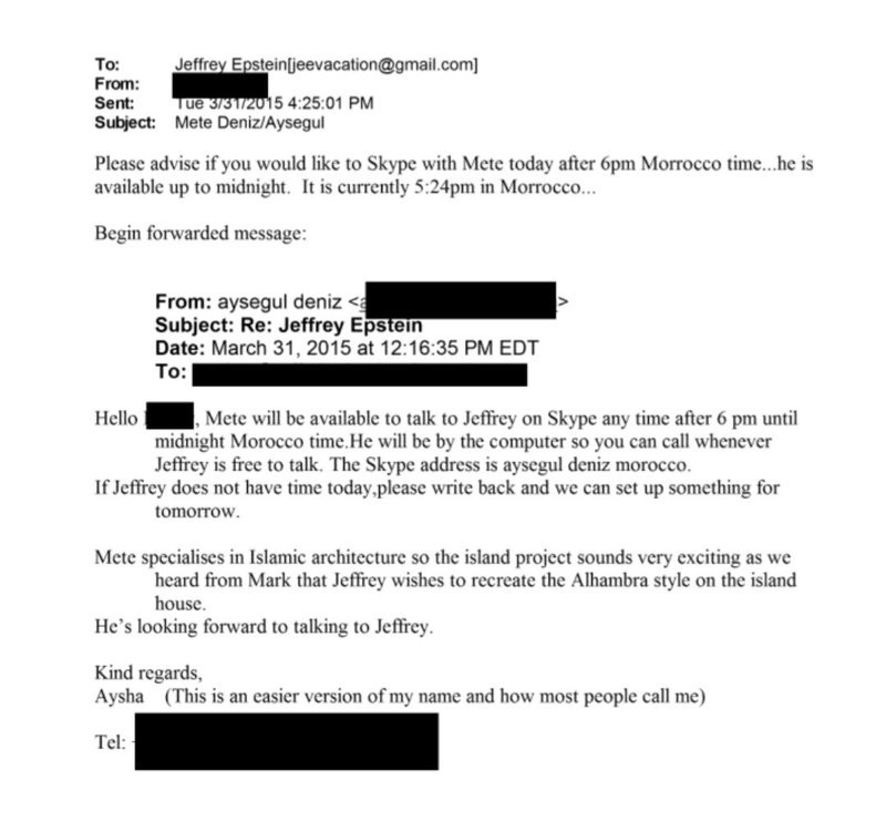 Epstein’in pedofili adasında “Elhamra” izleri: Türk mimar ve eşi belgelerde-6