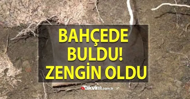 Bahçesindeki ağacın altında tesadüfen buldu! Paslı varili açar açmaz zengin oldu