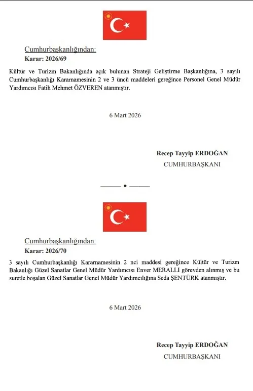 Başkan Recep Tayyip Erdoğan imzaladı: Atama kararları Resmi Gazete'de-4