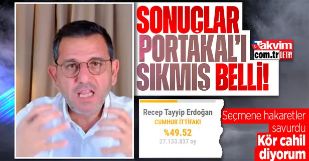 Fatih Portakal'dan skandal sözler! Başkan Erdoğan'a oy veren vatandaşlara hakaret etti