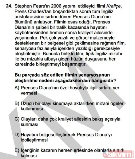 2019 YKS TYT soruları ve cevapları burada! Türkçe, Sosyal Bilimler, Matematik, Fen Bilimleri cevap anahtarı - 26