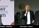 CHP mitinginde "Selo Başkan" sloganları