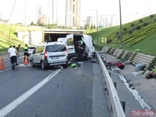 TEMde feci kaza! Trafik felç