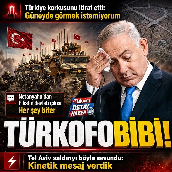 Netanyahu Türkiye korkusunu itiraf etti: Güneyde görmek istemiyorum