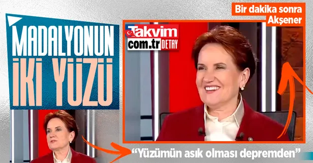 Krizi perdelemek isterken rezil oldu! Akşener'den 'İYİ' riyakarlık: 'Yüzümün asık olması depremden' dedi 1 dakika sonra kahkaha attı