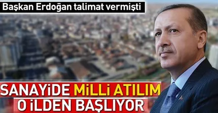 Sanayide milli atılım Sivas'tan başlıyor